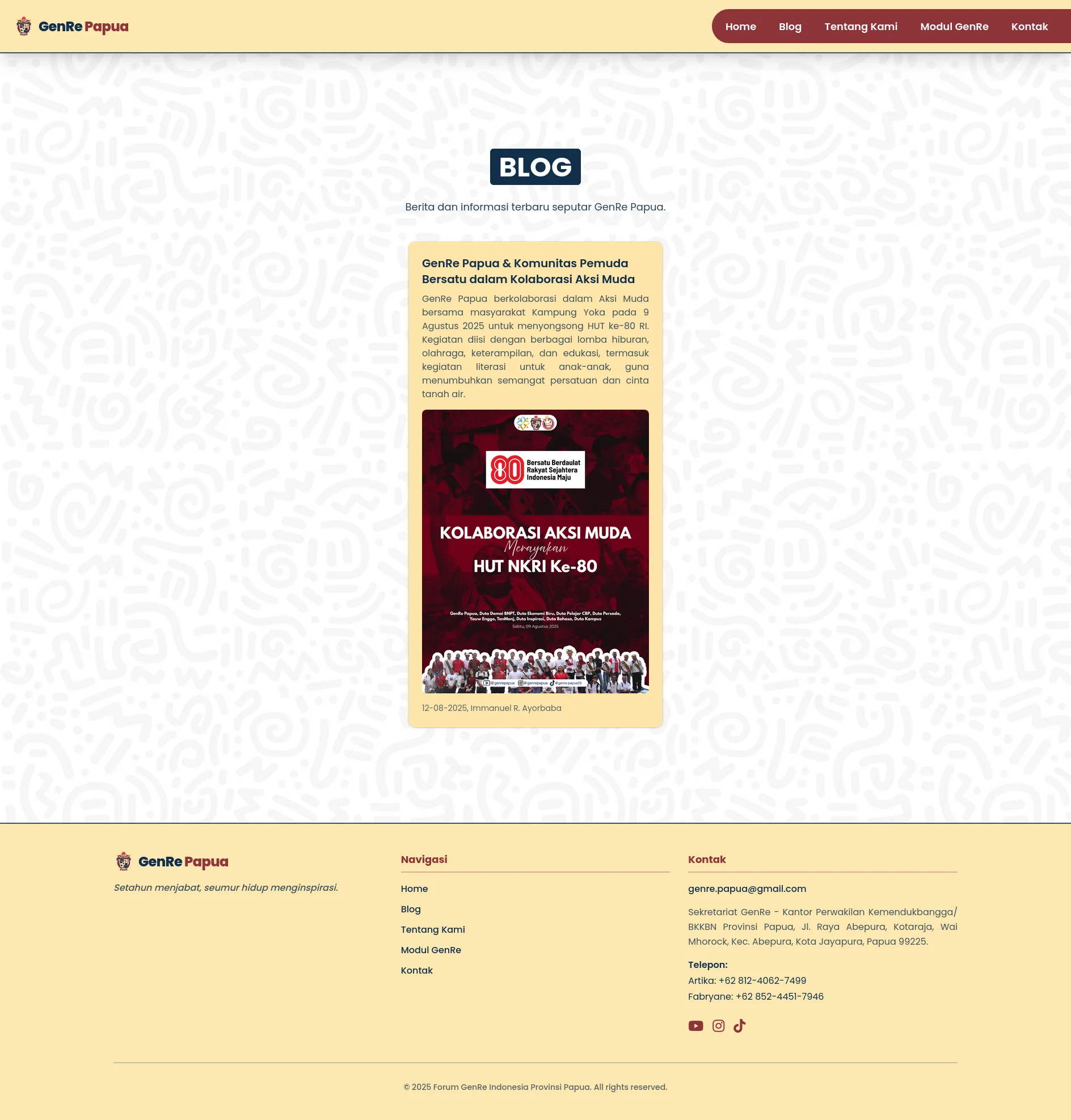 GenRe Papua screenshot