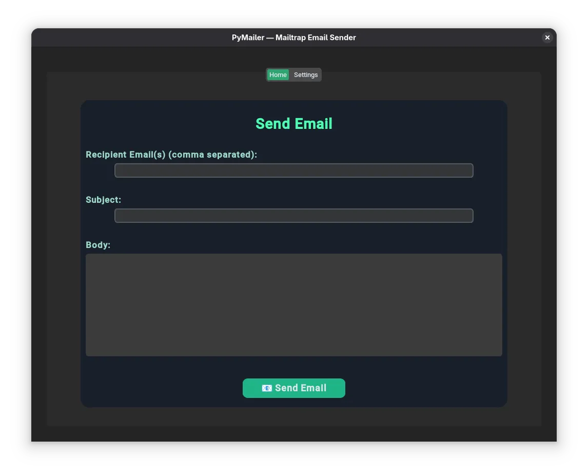 PyMailer - Mailtrap Email Sender screenshot