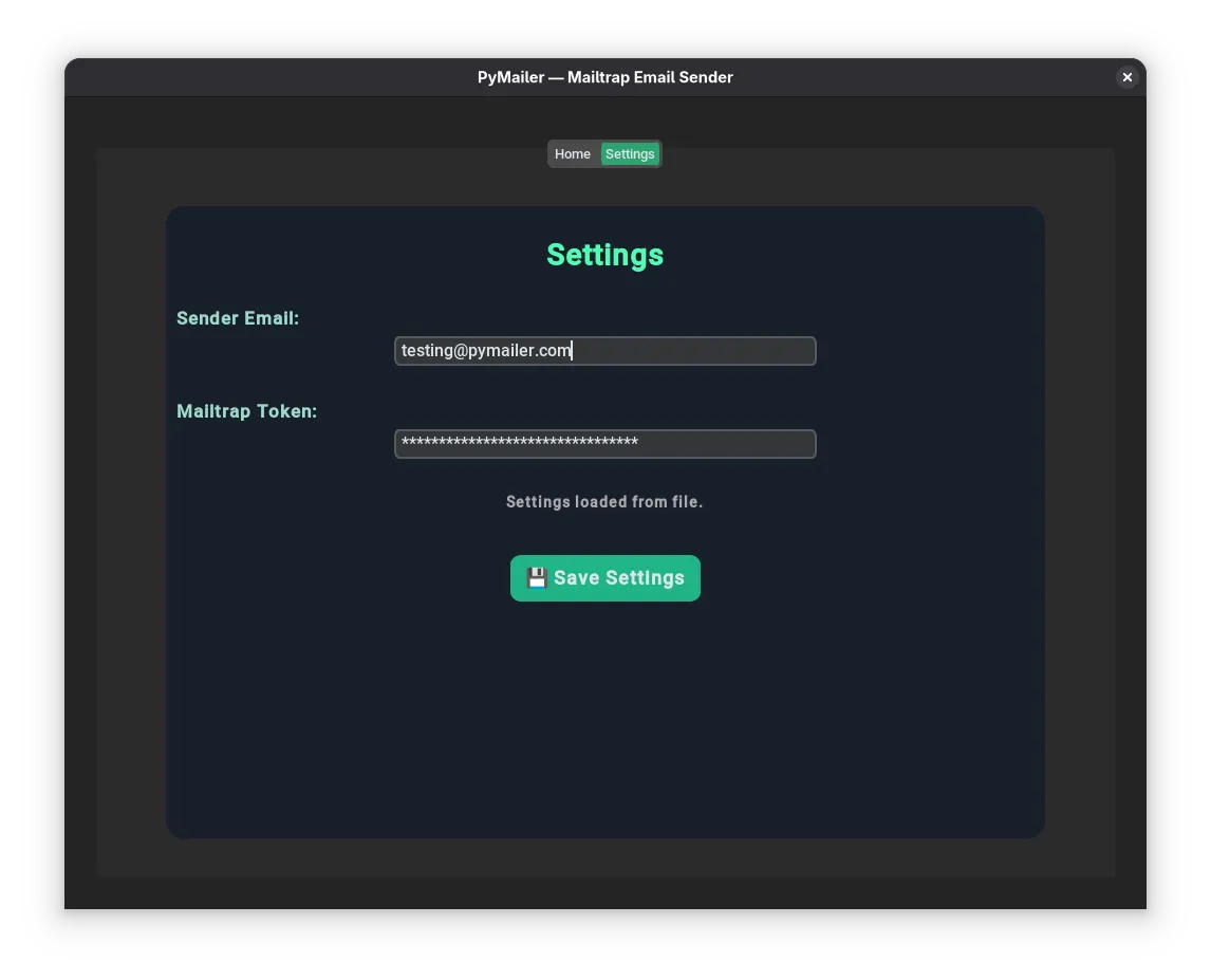 PyMailer - Mailtrap Email Sender screenshot